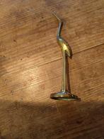 Vintage kraanvogel messing, Ophalen of Verzenden, Gebruikt, Dier