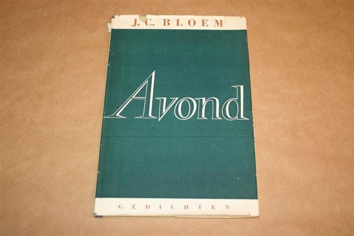 Avond - Gedichten - J.C. Bloem - 1950, Boeken, Gedichten en Poëzie, Gelezen, Ophalen of Verzenden