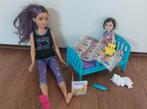Barbie skipper babysitter speelset bedtijd, Kinderen en Baby's, Speelgoed | Poppen, Ophalen of Verzenden, Zo goed als nieuw, Barbie
