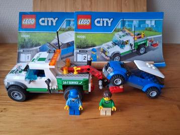 Lego city pick-up en sleepwagen Complete set met boekjes beschikbaar voor biedingen