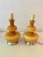 2 vintage lampen Holmegaard, Gebruikt, 50 tot 75 cm, Ophalen of Verzenden, Glas