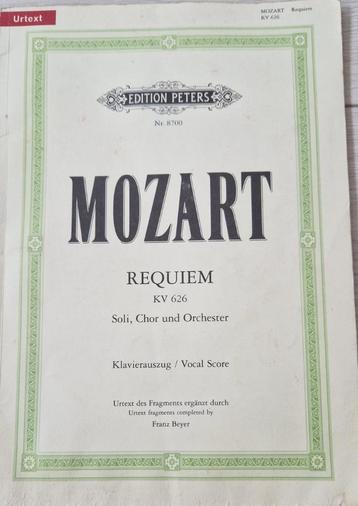 Mozart Requiem KV 626 bladmuziek beschikbaar voor biedingen