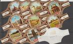 reeks 835  zichten  1-10  sigarenbandjes, Verzamelen, Verzenden, Sigarenbandjes