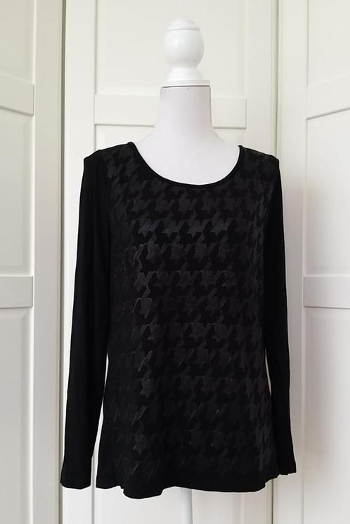 Claudia Strater zwarte lovertjes longsleeve top, 40 M (= L), Kleding | Dames, Tops, Gedragen, Maat 38/40 (M), Zwart, Lange mouw