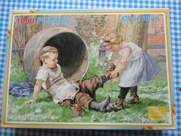 Puzzel Ot en Sien - Cornelis Jetses. 1000 stukjes beschikbaar voor biedingen