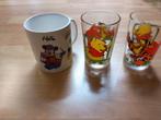 Mickey Mouse Mok & Winnie de Poeh Glazen Set, Verzamelen, Disney, Ophalen of Verzenden, Gebruikt
