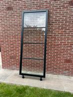 Schuifdeur Steellook Zwart Hout Deur, Ophalen, 80 tot 100 cm, 215 cm of meer, Binnendeur