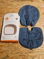 Stokke steps stoelhoes bekleding jeans blauw, Ophalen of Verzenden, Gebruikt, Stoel(en)