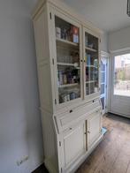 Mooie landelijke vitrinekast – 2-delig, Huis en Inrichting, Kasten | Vitrinekasten, Ophalen, Gebruikt, 100 tot 150 cm, Klassiek