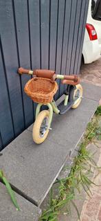 Starter loopfiets retro groen met mandje, Ophalen of Verzenden, Zo goed als nieuw, Bandits & Angels, Verstelbare zitting