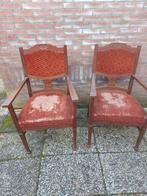 Vintage stoelen met armleuning, Antiek en Kunst, Ophalen