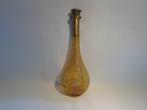 Crackle Glass Oker Decanter, Ophalen of Verzenden