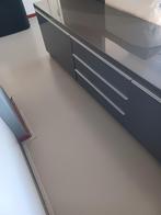 IKEA TV Meubel Opbergkast Grijs Hoogglans, Ophalen, Zo goed als nieuw, 25 tot 50 cm, 150 tot 200 cm