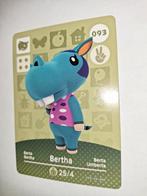 Amiibo Bertha 093 Animal Crossing, Nieuw, Ophalen of Verzenden