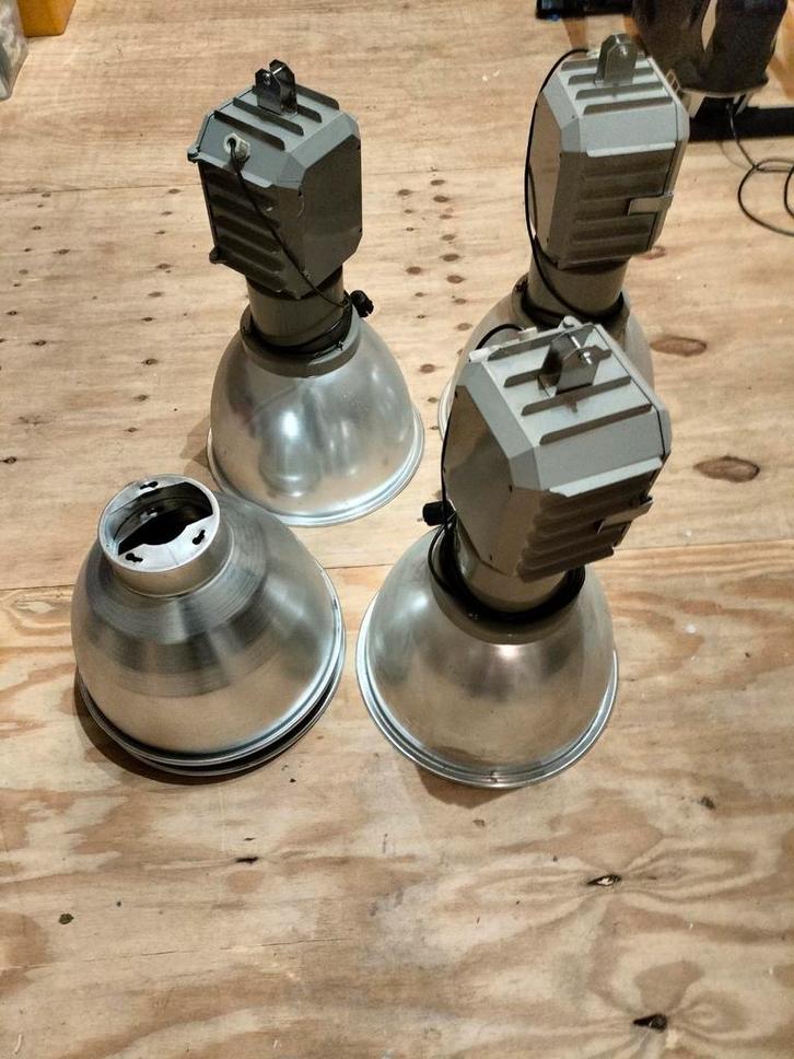 Industriële hanglampen vintage orgineel, Huis en Inrichting, Lampen | Spots, Zo goed als nieuw, Metaal of Aluminium, Ophalen