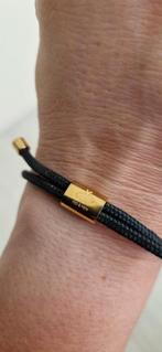 Te koop Pig & Hen armband zwart met goudkleur maat S/M, Sieraden, Tassen en Uiterlijk, Armbanden, Ophalen, Zo goed als nieuw, Zwart