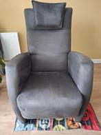 Fauteuil donkergrijs, Huis en Inrichting, Fauteuils, Ophalen, Gebruikt, 75 tot 100 cm, Stof