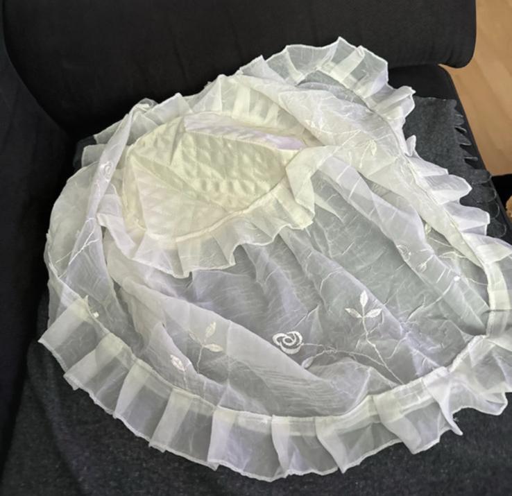 Witte gordijn, Huis en Inrichting, Stoffering | Gordijnen en Lamellen, Ophalen of Verzenden, Nieuw