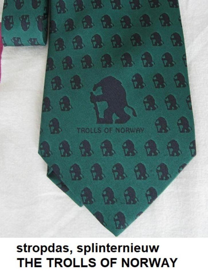 splinternieuwe stropdas, TROLLS OF NORWAY, Kleding | Heren, Stropdassen, Nieuw, Groen, Ophalen of Verzenden