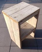 6 Stuks massief (steiger-)houten (bar-)krukken, Huis en Inrichting, Barkrukken, Ophalen, 60 tot 90 cm, Hout, Gebruikt