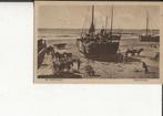 Scheveningen Bomschuit wordt mbv paarden in zee getrokken, Ophalen of Verzenden, 1920 tot 1940, Gelopen, Zuid-Holland