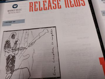 Eric Clapton PROMO FOLDERS Warner Music 1991 1992 beschikbaar voor biedingen