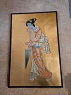Wandbord met Japanse Tekening, Antiek en Kunst, Ophalen of Verzenden