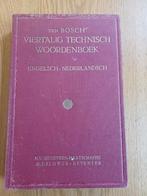 Viertalig technisch woordenboek ten Bosch Engelsch-Nederland, Ophalen