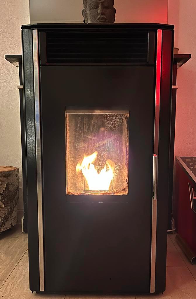 Alfaplam Luca 12kW Pelletkachel - Krachtig & Efficiënt, Huis en Inrichting, Kachels, Gebruikt, Vrijstaand, Pelletkachel, Hout