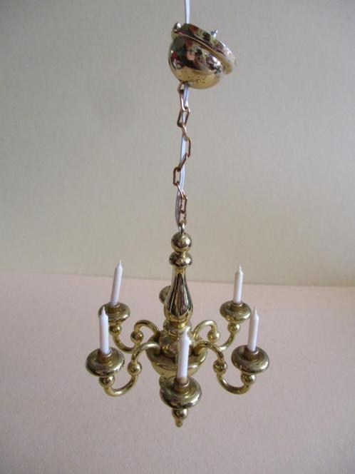 poppenhuis Bodo Hennig lamp werkend, Verzamelen, Poppenhuizen en Toebehoren, Zo goed als nieuw, Decoratie, Ophalen of Verzenden
