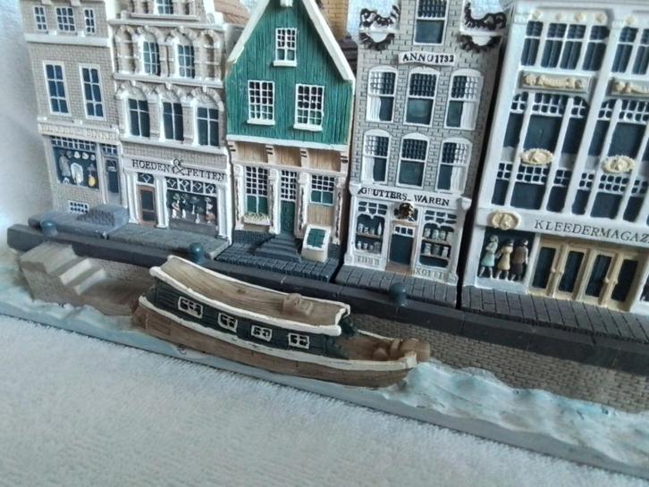 10 Amsterdamse grachten huisjes compleet, Verzamelen, Overige Verzamelen, Zo goed als nieuw, Ophalen