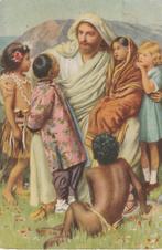 DEVOTIE KINDEREN BIJ JEZUS JAREN 50 ZEER MOOIE KAART KJ9, Verzamelen, Ansichtkaarten | Themakaarten, Ophalen of Verzenden, 1940 tot 1960