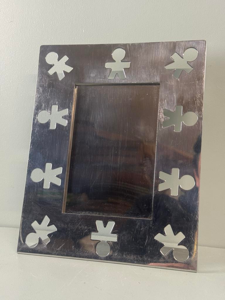 Alessi fotolijst rvs design, Gebruikt, Metaal of Aluminium, ?, Minder dan 50 cm