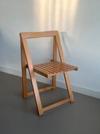 Vintage Aldo Jacober Trieste klapstoel Alberto hout, Huis en Inrichting, Ophalen, Gebruikt, Bruin, Retro vintage