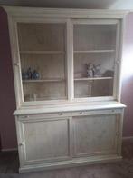 White Wash Buffetkast met schuifdeurtjes, Ophalen of Verzenden, Zo goed als nieuw, 50 tot 75 cm, 100 tot 150 cm