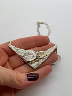 A196 Prachtig zilveren collier met Finse hanger, Sieraden, Tassen en Uiterlijk, Kettingen, Ophalen of Verzenden, X, Zilver, Zilver