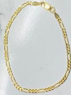 Gouden armband - figaro schakel - 14 karaat, Ophalen of Verzenden, Zo goed als nieuw, Goud