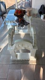 Gratis mooie eettafel met glazen blad 200x100x75, Huis en Inrichting, Tafels | Eettafels, Ophalen, 200 cm of meer, 50 tot 100 cm