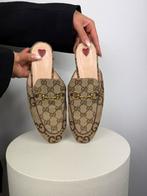 GUCCI LOAFERS PRINCETOWN-MUILTJES IN GG CANVAS, Kleding | Dames, Gucci, Verzenden, Zo goed als nieuw
