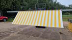 Uitvalscherm elektrisch handzender 330cm, Tuin en Terras, Ophalen, 250 cm tot 450 cm, Uitvalscherm, Minder dan 150 cm