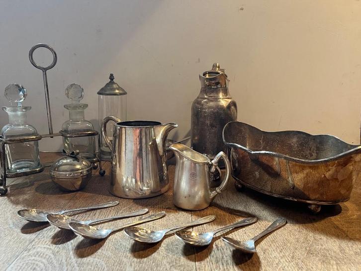 Diverse zilveren gebruiksvoorwerpen, Antiek en Kunst, Antiek | Goud en Zilver, Zilver, Ophalen of Verzenden