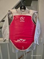 Taekwondo borstpantser maat 2, Ophalen of Verzenden, Gebruikt