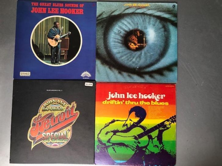 Vier lps (eéén dubbel album) van John Lee Hooker, Cd's en Dvd's, Vinyl | Jazz en Blues, Zo goed als nieuw, Blues, 1960 tot 1980