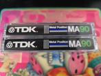TDK. MA90 2x metal position cassttes., Cd's en Dvd's, Cassettebandjes, 2 t/m 25 bandjes, Overige genres, Ophalen of Verzenden