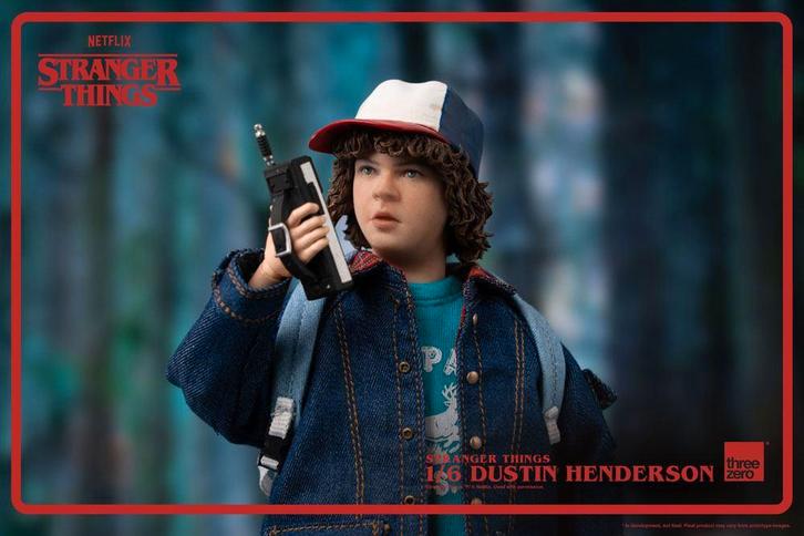 ThreeZero Stranger Things Action Figure Dustin Henderson, Verzamelen, Film en Tv, Nieuw, Tv, Actiefiguur of Pop, Ophalen of Verzenden