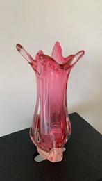 Vintage Murano vaas (roze/paars), Ophalen of Verzenden