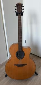 LAG Tramatone Jumbo Akoestische Gitaar + Hardcase, Ophalen, Gebruikt, Western- of Steelstringgitaar, Met koffer