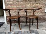 Thonet stijl houten stoel (2x), Ophalen, Gebruikt, Bruin, Twee