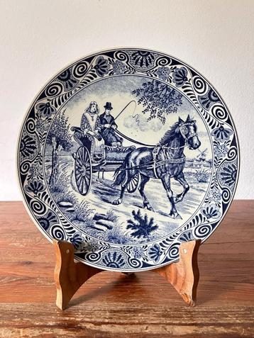 Sierbord / wandbord - Decor Friese Sjees - Delfts Blauw beschikbaar voor biedingen
