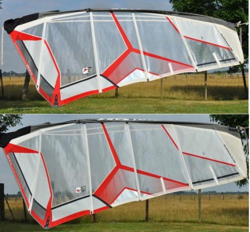 Set van 4.5 en 5.3m2 GunSails Wave MC zeilen, Watersport en Boten, Windsurfen, Gebruikt, Zeil, Minder dan 250 cm, Met draagtas